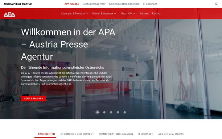 Screenshot of apa.at