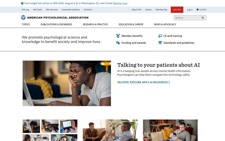 Screenshot ta' apa.org