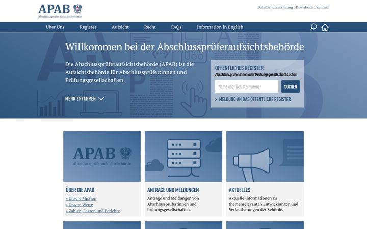 Captura de pantalla de apab.gv.at