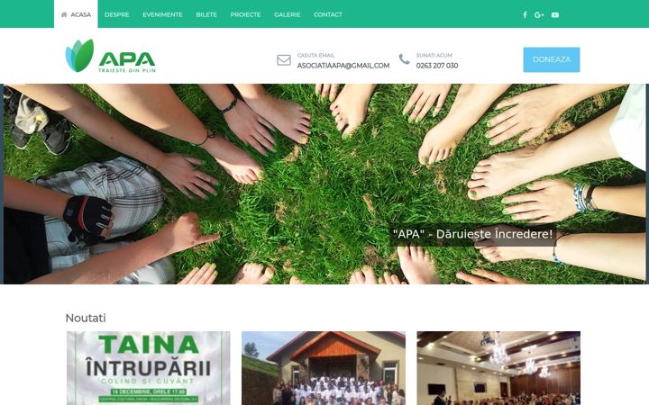 Screenshot ta' apabistrita.ro