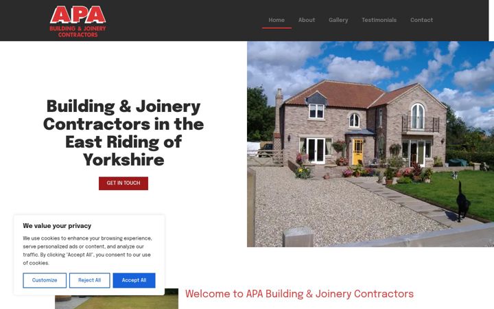 Screenshot ta' apabuildingandjoinery.co.uk