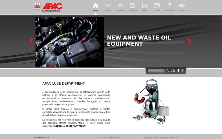 Screenshot of apac.it