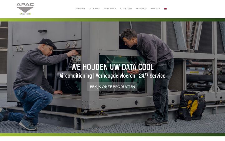Screenshot of apac.nl