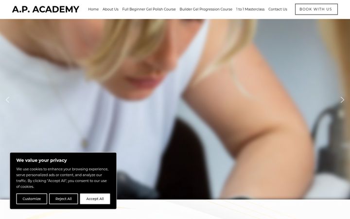 Screenshot of apacademykent.co.uk