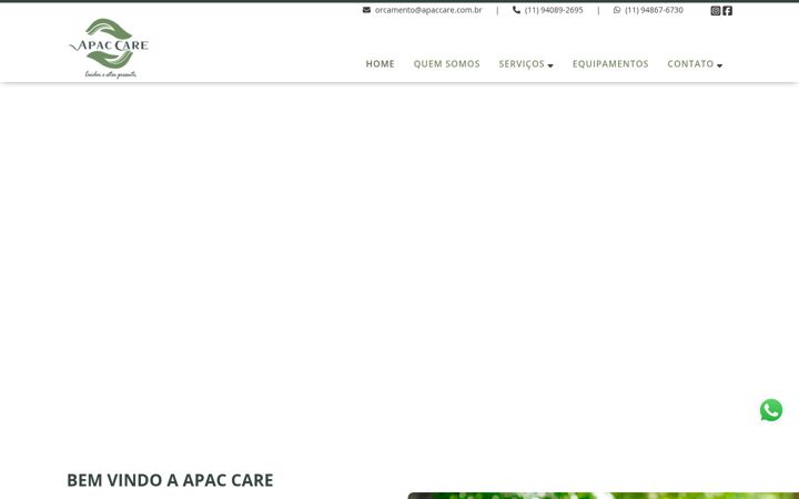 Screenshot ta' apaccare.com.br