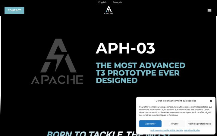 Screenshot ta' apache-automotive.eu