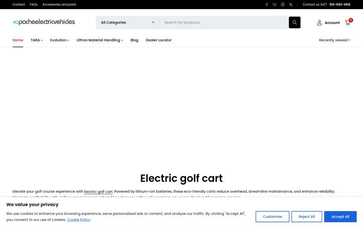 Zrzut ekranu apacheelectricvehicles.com
