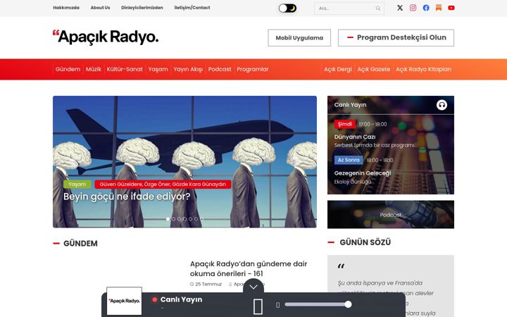 Screenshot of apacikradyo.com