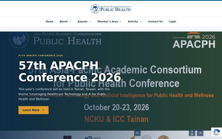 Screenshot of apacph.org