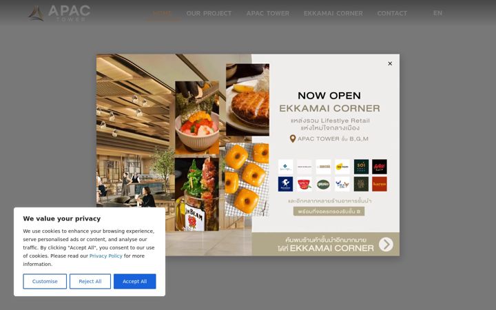 Screenshot van apactower.com