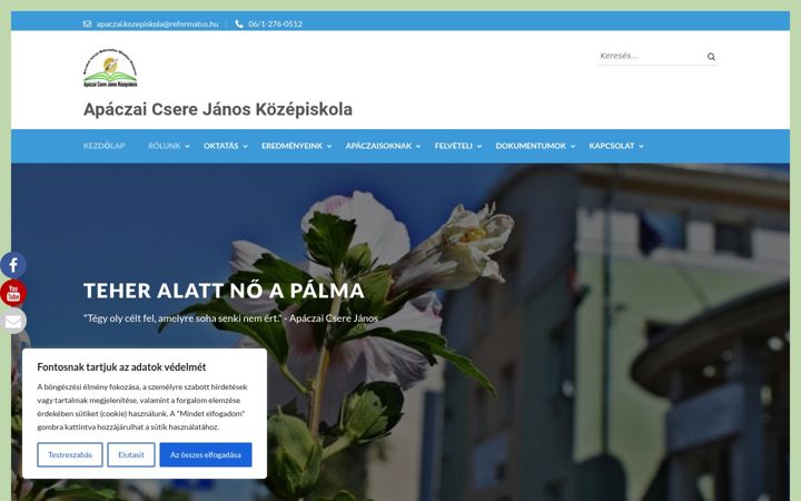 Screenshot di apaczaikozepiskola.hu