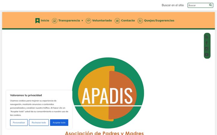 Screenshot of apadislaspalmas.org