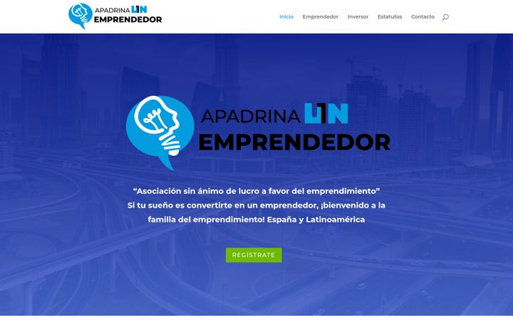 Screenshot van apadrinaunemprendedor.com