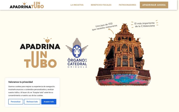 Screenshot of apadrinauntubo.com