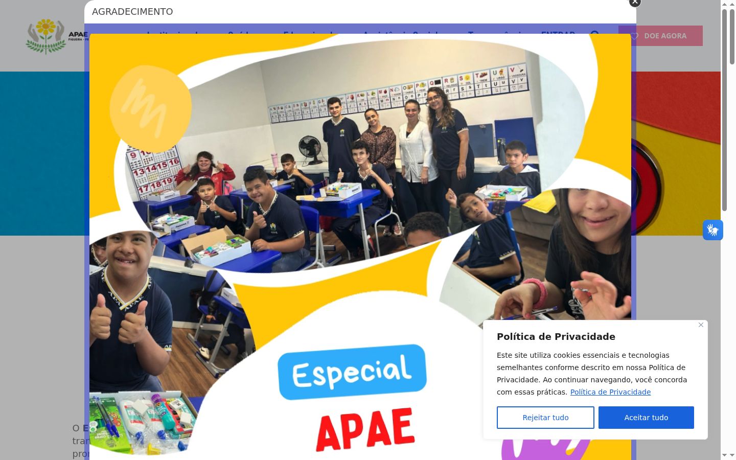 Screenshot tal-banner tal-kunsens muri qabel kwalunkwe interazzjoni