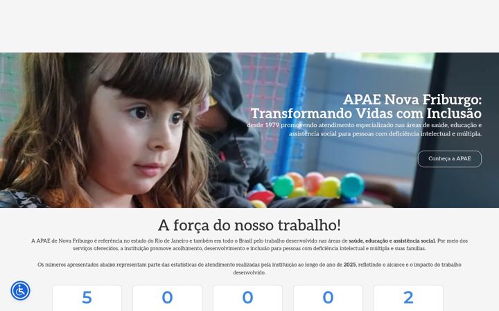 Captura de ecrã de apaenovafriburgo.org.br