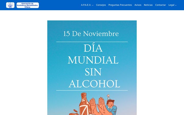 Screenshot van apaexvillena.com