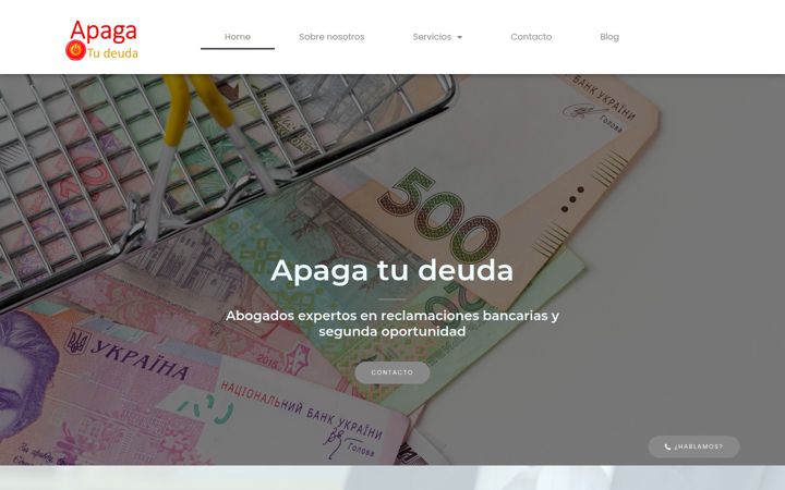 Screenshot van apagatudeuda.com