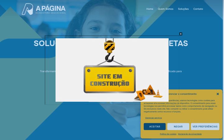 Screenshot of apaginaeducacional.com.br