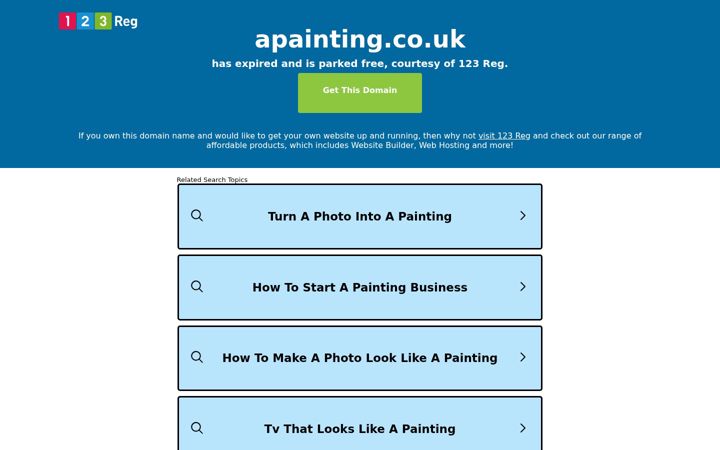 Screenshot of apainting.co.uk
