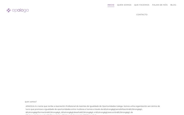Screenshot of apaioga.org