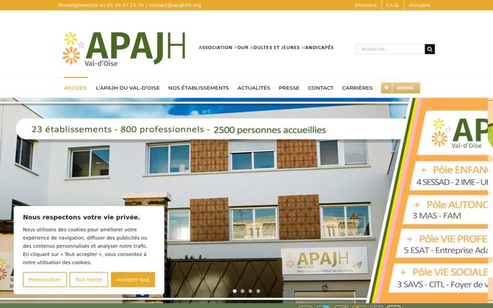 Screenshot of apajh95.org
