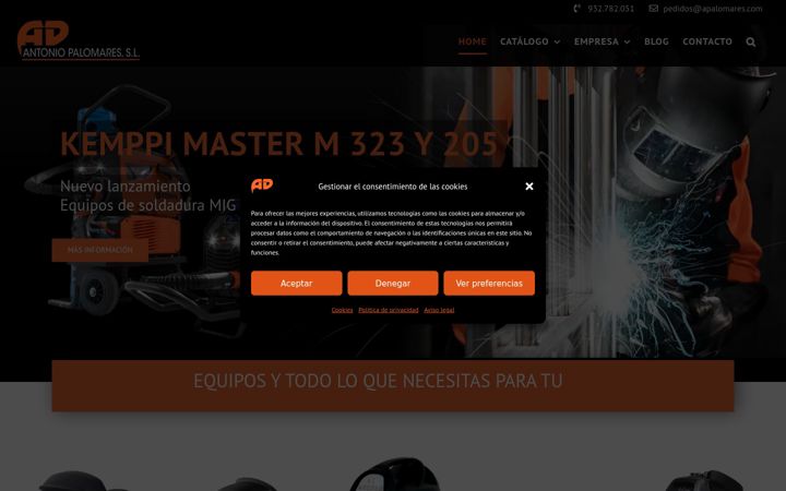 Screenshot of apalomares.com