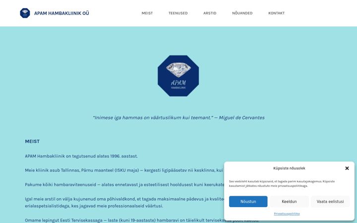Screenshot of apam.ee