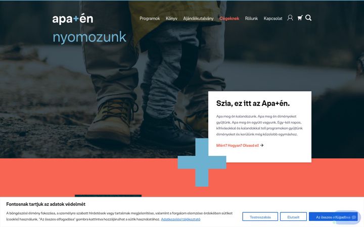 Screenshot von apamegen.hu