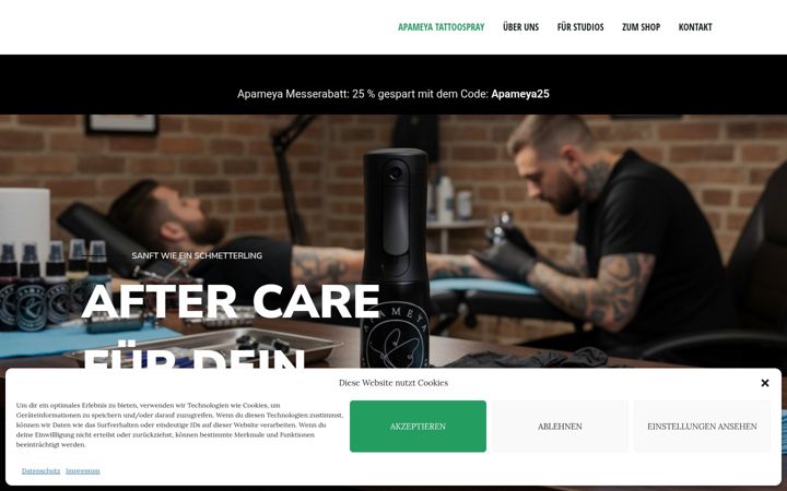 Screenshot of apameya.shop
