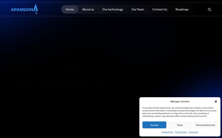 Screenshot of apansion.de