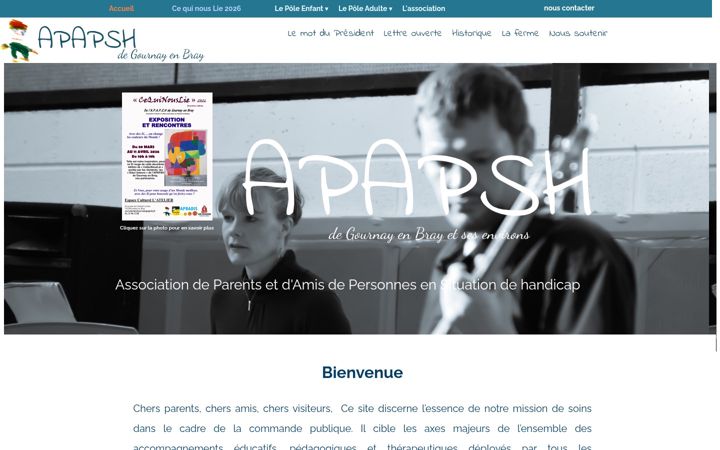 Screenshot stránky apapsh-gournayenbray.fr