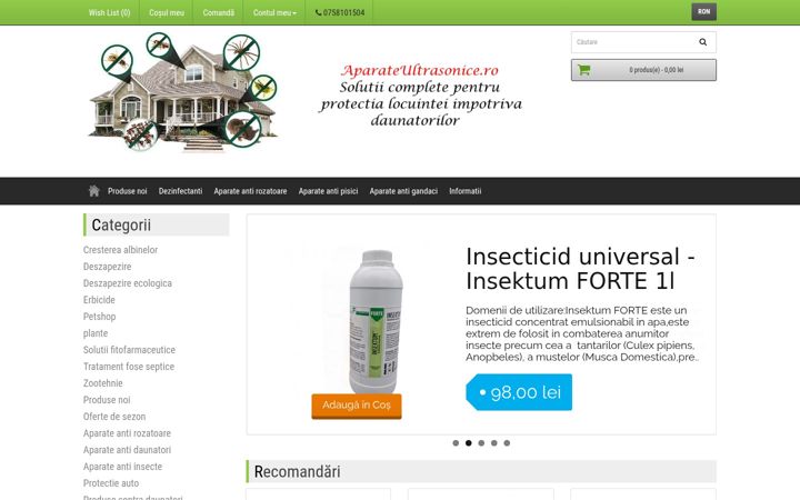 Screenshot of aparateultrasonice.ro