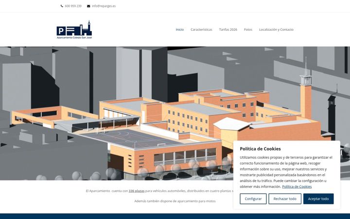 Screenshot of aparcamientocolegiosanjose.es
