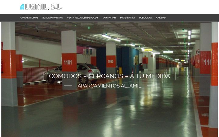 Screenshot di aparcamientosaljamil.com