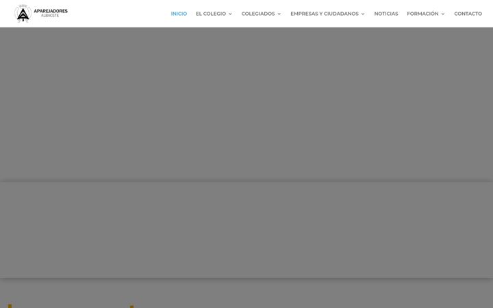 Screenshot ta' aparejadoresalbacete.es