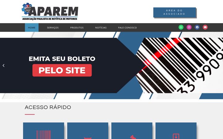 Captură de ecran a aparem.org.br