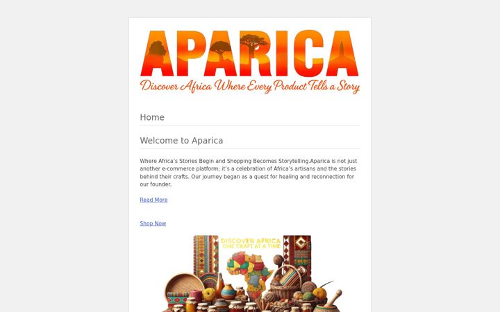 Screenshot of aparica.com