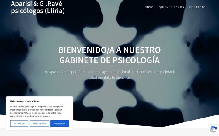 Screenshot of aparisipsicologos.com
