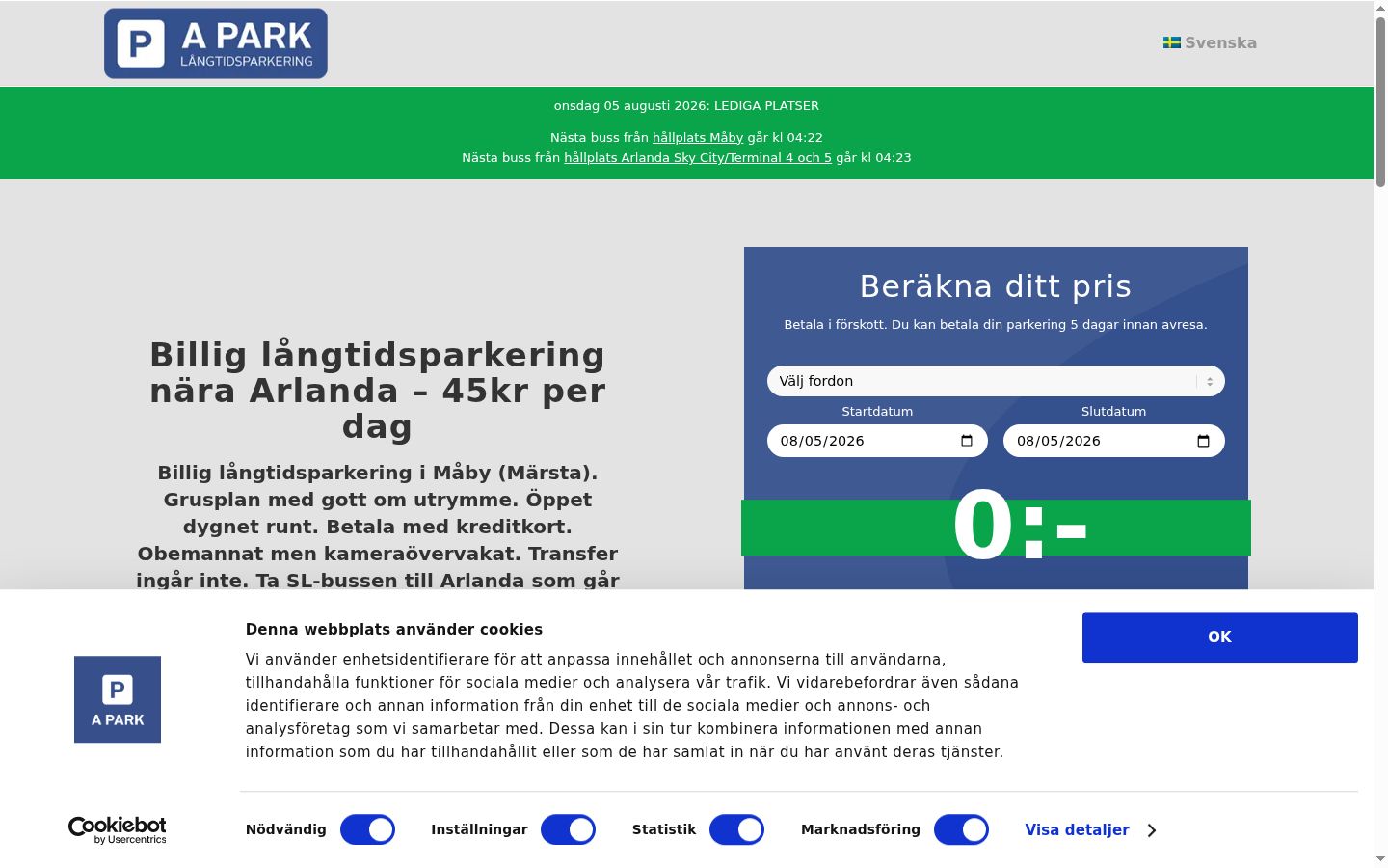 Screenshot tal-banner tal-kunsens muri qabel kwalunkwe interazzjoni