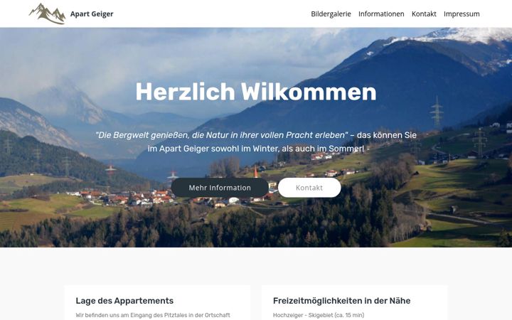 Screenshot ta' apart-geiger.at