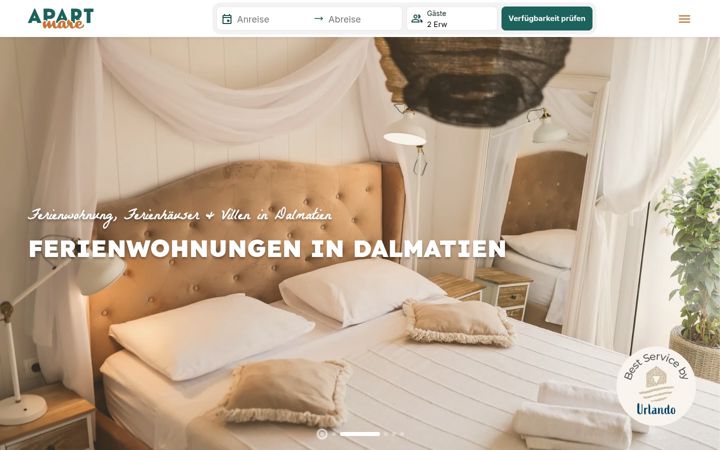 Screenshot of apart-mare.de