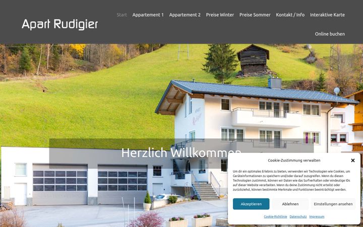 Screenshot of apart-rudigier.at
