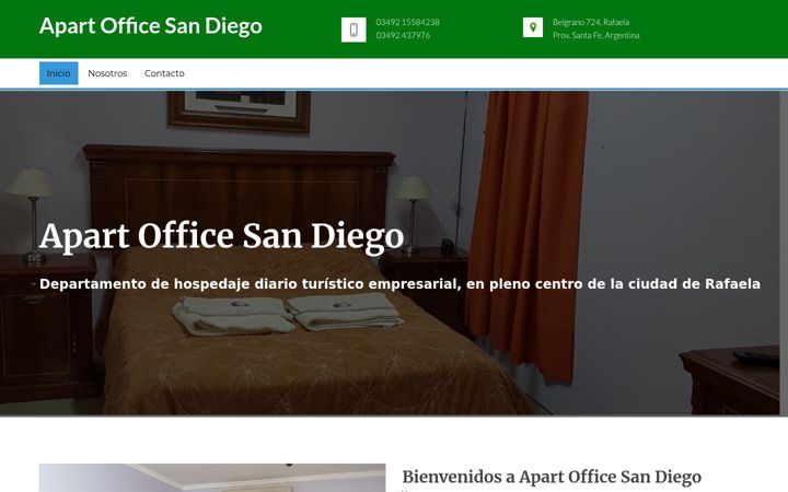 Screenshot of apart-sandiego-rafaela.com.ar