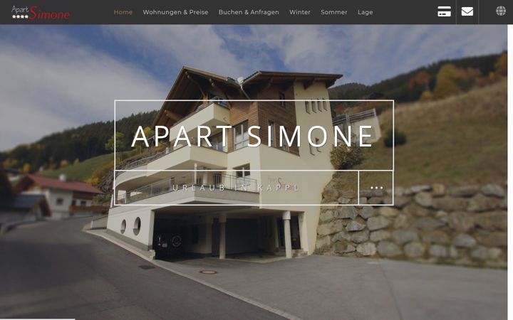 Skjermbilde av apart-simone.at