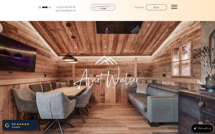 Skjermbilde av apart-walser.at