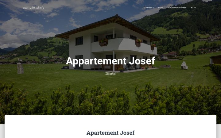 Screenshot of apart-zillertal.info