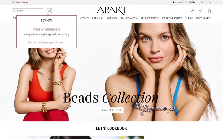 Screenshot of apart.cz