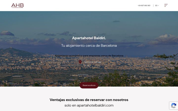 Screenshot του apartahotelbaldiri.com