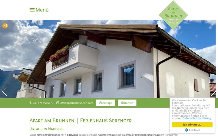 Screenshot of apartambrunnen.com